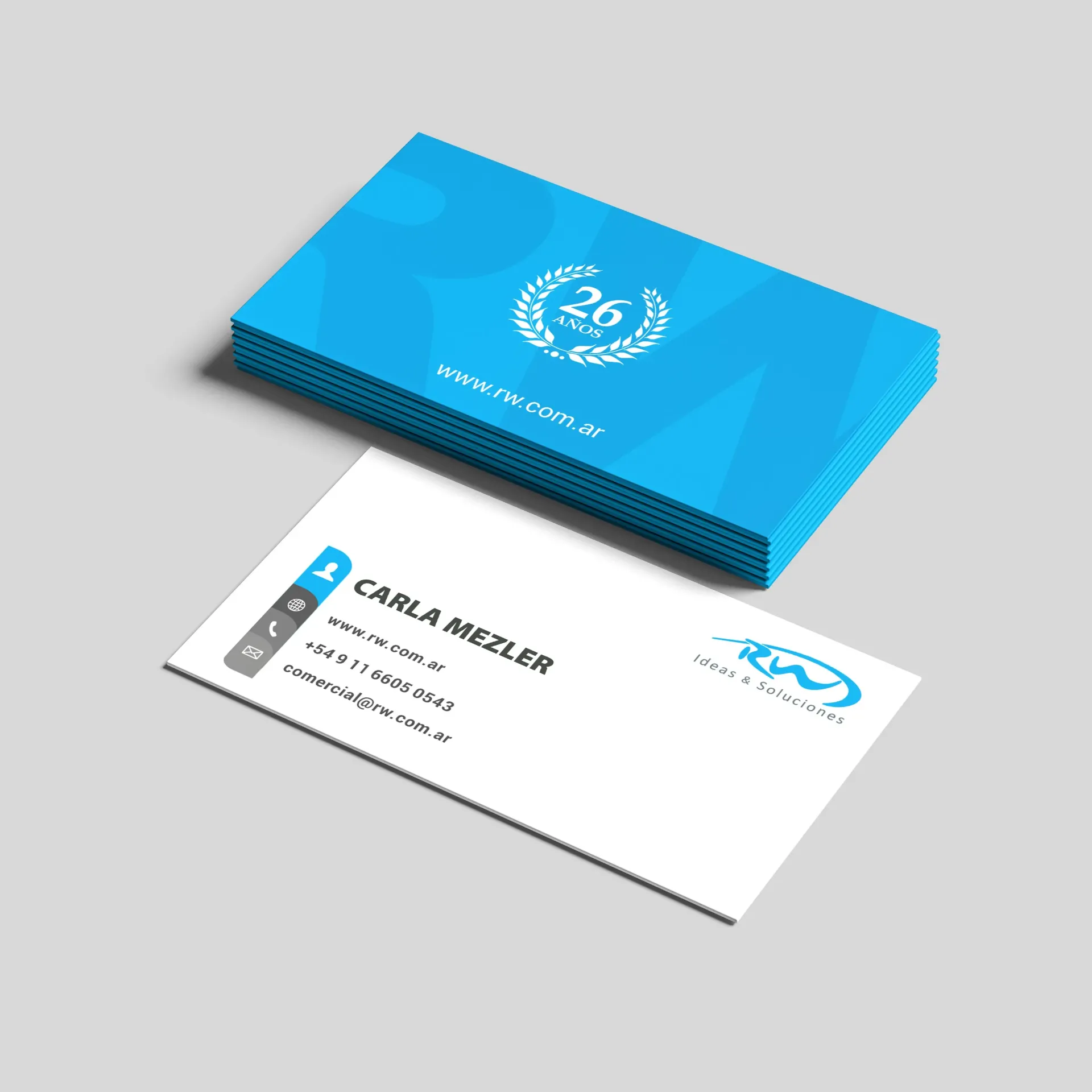 [PID00016 - 100] Tarjetas Personales Doble Faz (100)